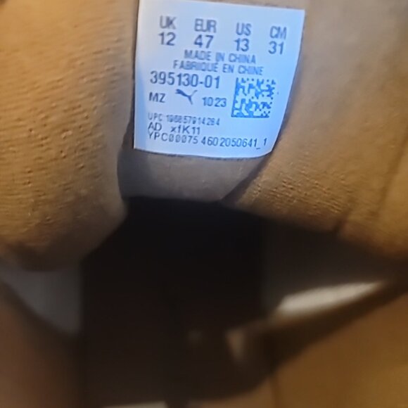 Men's Puma Tan and Red Sneakers Size 13 - Picture 4 of 4